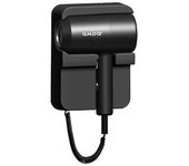 1300w Home Hotel Baño Secador de pelo Potente secador de pelo Aire frío y caliente 220v Secador de pelo montado en la pared negro