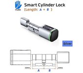 Redkid Euro Smart Lock Cilindro Huella dactilar Tarjeta IC TTLock App Cerradura Electrónica Core Alexa Google Home Hotel Puerta Vieja Reemplazo Ttl...