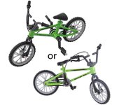 Modelo de bicicleta de aleación de dedo Mini MTB BMX Fixie Bike Niños Juguete para Juego Creativo Gi Verde
