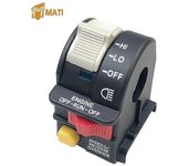 Interruptor de manillar izquierdo Interruptor de parada de luz para Polaris Sportsman ATP Magnum Scrambler Hawkeye 325 330 400 450 500 600 700 800 ...