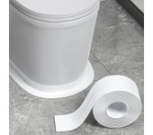 Tira de sellador de baño, sellador de baño, tira de calafateo, cinta de sellado simple impermeable para baño, cocina, bañera, inodoro, piso de pare...