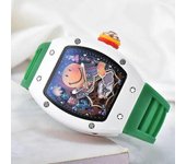 Top Deluxe Deluxe RM Ceramic Smile Trend Función de 3 pines Reloj unisex automático de cuarzo AAA Silver