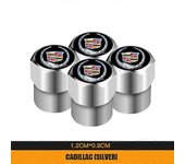 4Pcs 3D Metal Tire Tapas de Válvulas Cubierta de Vástagos de Aire de Neumático de Coche para Cadillac Escalade ATS BLS XTS XT4 XT5 XT6 CTS CT4 CT5 ...