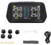mickcara Sensor de neumático de alarma Sistema de monitoreo confiable y duradero Control de presión de neumáticos de seguridad automática de energí...