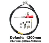 Embrague hidráulico de motocicleta de pistón de 12,7 mm Bomba de freno de varilla de cilindro maestro M10x1.25mm CNC de aluminio para motocross dir...