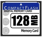 Tarjeta de memoria flash compacta de 128 MB para cámara, máquina publicitaria Whiteblue