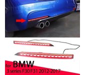 Señal de giro dinámica LED para automóvil DRL Reflector de luz antiniebla Luz de freno del parachoques trasero para BMW Serie 3 F30 F31 2012-2017
