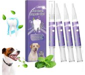 Gel de reparación oral para mascotas, gel blanqueador de restauración oral para mascotas, elimina el mal aliento apunta al sarro, sin cepillado Gel...