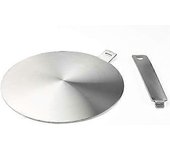 Adaptador de Inducción, Disco Convertidor para Placa de Inducción, Placa Difusora de Calor con Mango Separable y Base 20cm