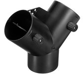 Conector de escape de ventilación de aire del calentador de estacionamiento en forma de Y de 75 mm con solapa de válvula de regulación doble para c...