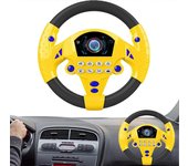 Volante de los niños para el coche, juguetes del volante de los niños, niños divertidos mejorados