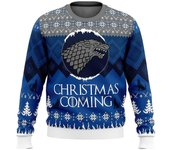 Otoño e invierno Juego de Tronos Se Acerca La Navidad Feo Suéter De Navidad Regalo Papá Noel Jersey Hombres 3D Sudadera Tops EL0183 XL