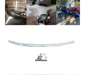 Motocicleta Chrome Batwing Fair Parabrisas Trim para Harley Electra Street Glide Ultra Limited Tri Glide 2014-2022