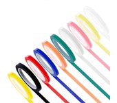 Cinta de esterilización de cinta de autoclave de 10 rollos, 0,24 pulgadas de ancho 216,5 pulgadas de longitud Instrumentos Identifica Colores mezcl...