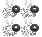 Kit de reparación del carburador 4set para Zxr750 1989-1995 Zxr 750 Sello Principal Chorros lentos Tornillos de mezcla de aire Válvulas de flotador...