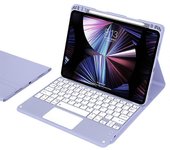 Para iPad Air 13 (2024) M2/iPad Pro 12.9 (2022)/(2021)/(2020)/(2018) Funda de cuero para tableta Skin-Touch Multicolor Lavender Purple