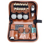 Bolsa de almacenamiento de golf Bolsa de golf de piel sintética Bolsa organizadora de accesorios de golf Bolsa para bolas Telémetro Cepillo Tees de...