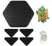 Triángulo de cadenas, juego de ajedrez, juego de banda elástica Tripgle, juego interactivo educativo, juego de batalla, juego para regalos familiar...