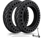 Para Xiaomi M365 Neumático sólido, neumático de scooter eléctrico a prueba de pinchazos Rueda de repuesto de llanta sin pinchazos 8.5 pulgadas Goma...