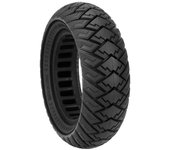 10 pulgadas 10X3 / 255X80 (80 / 65-6) neumático sólido sin cámara todoterreno a prueba de explosiones para parte de scooter eléctrico Negro