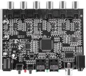 Módulo DAC 5.1 Canal AC-3 PCM Digital Óptico DTS RCA HiFi Audio Estéreo Decodificador de Cine en Casa Ampl negro