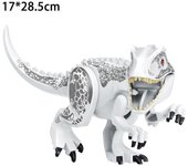 Figuras de dinosaurios, Bloques de T-Rex Indominus, Bloque de dinosaurio grande, Fiesta de cumpleaños para niños Blanco Tyrannosaurus rex