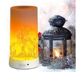 2025 Nueva lámpara de llama LED, luz nocturna de llama recargable USB, lámpara de escritorio / mesa resistente al agua con base magnética y gancho ...