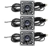 Módulo de cámara de 100 grados de 3 piezas 1MP OV9732 1280x720 USB Free Driver Manual Focus, con cable de 2 metros