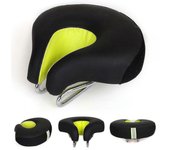 Sillín de bicicleta sin nariz Sillín de bicicleta bicicleta de montaña engrosado cushio súper suave - JA Green