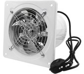 Ventilador de conducto radial de metal Extractor de aire de dos vías 150 mm para baño, taller, hidroponía (ventilación de dos vías / estilo c)