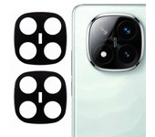 2 piezas para Xiaomi Redmi Note 14 Pro + 5G Protector de lente de cámara Impresión de seda Lente trasera de vidrio templado F