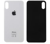 Para iPhone XS Cubierta trasera de cristal de la carcasa de la batería de 5,8 pulgadas (versión de la UE) Blanco iPhone XS 5.8 inch