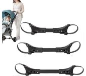 Unbrand Conectores para cochecitos de bebé Conectores universales para cochecitos de carrito de bebé Accesorios para cochecitos de bebé gemelos 3pcs