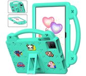 Para TCL Tab 10 Gen 2 / T-Mobile REVVL Tab Case EVA Cute Patterns Tablet Cover and Handle Verde