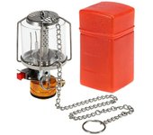 Linterna de gas para acampar al aire libre Encendido piezoeléctrico Mini lámpara portátil de tienda de gas Luz Equipo de campamento Cocinero Plata