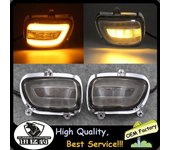 Redkid Luces indicadoras de señal de giro lateral frontal LED de motocicleta de 2 colores para Honda Goldwing GL1800 F6B GL 1800 2001-2006 2002 200...