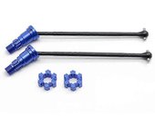 Heedy 2 piezas de eje de transmisión trasero delantero de metal CVD para Traxxas X-Maxx XMAXX 6S 8S 1/5 RC para accesorios de piezas de actualizaci...