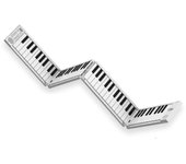 Piano plegable portátil | Piano portátil de 88 teclas con USB recharable incorporado y USB Midi. Piano de 128 t