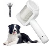 Cepillo eléctrico para perros de pelo largo Cepillo pulidor para perros Muda Cepillo de aseo de mascotas de alta eficiencia Fácil limpieza Respetuo...