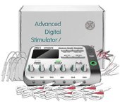 Estimulador Muscular Eléctrico Fisioterapia Masajeador 6 Salida Canal Tens Body Massager Tenis Electroestimulador Muscular