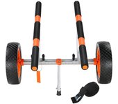 Vevor Carro de kayak de servicio pesado, capacidad de carga de 450 libras, carro de canoa desmontable con neumáticos sólidos de 12 '' para kayaks c...