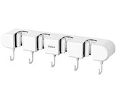 Soporte multifuncional para trapeadores y escobas con gancho, estante de montaje en pared sin perforaciones, organizador de escobas Estantes de her...