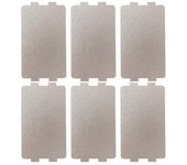 6pcs horno de microondas mica hoja de microondas aislamiento térmico cubierta de guía de onda Como se muestra 11.6X6.5CM