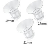 Generic Inserto de brida de 17 mm / 19 mm / 21 mm compatible con Medela / Willow / Tsrete / Momcozy S9 S10 S12 Hhh