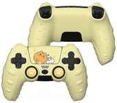 Unbrand Cat Paw PS5 Controller Cover Funda protectora de piel de silicona antideslizante para el mando inalámbrico de Playstation 5 Amarillo