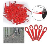 80 piezas de plástico cuchillas de recortadora de césped cuchillas de repuesto cuchillas de cortadora de césped para cortadora de césped Einhell-Good