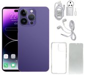 Teléfono celular I14 Pro Max de 6.1 pulgadas para Androd 11.0 4GB 64GB Soporte para teléfono inteligente 5G WiFi de doble banda con batería de 7000...