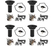 4set para V-MAX 1200 Vmax 1985-2000 V-MAX1200 Kit de reparación de carburador de motocicleta émbolo-YuJia negro