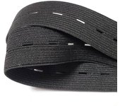 Otego Banda elástica, práctica y versátil Negro/Ancho: 2/5cm