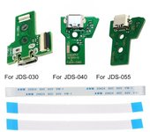 Fiauli Placa de puerto de carga Placa de enchufe de puerto de carga USB ligera y precisa de 12 pines para Sony para PS4 JDS-030 / JDS-040 / JDS-055...